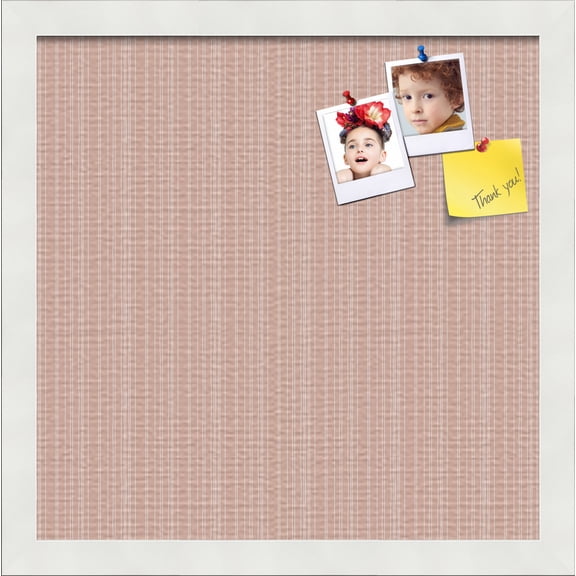 PinPix 14x14 Custom Cork Bulletin Board Poster Board Has a Fabric Style Canvas Finish, Framed in Other, by ArtToFrames (PinPix-611)