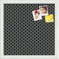 thumbnail image 1 of PinPix 14x14 Custom Cork Bulletin Board White - Black Clover Poster Board Has a Fabric Style Canvas Finish, Framed in White - Black Clover, by ArtToFrames (PinPix-135), 1 of 5