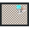 thumbnail image 1 of PinPix 15x12 Custom Cork Bulletin Board Brown Clover Poster Board Has a Fabric Style Canvas Finish, Framed in Brown Clover, by ArtToFrames (PinPix-535), 1 of 5