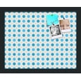 thumbnail image 1 of PinPix 15x12 Custom Cork Bulletin Board Bule Polka Dot Poster Board Has a Fabric Style Canvas Finish, Framed in Bule Polka Dot, by ArtToFrames (PinPix-341), 1 of 6