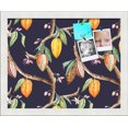 thumbnail image 1 of PinPix 15x12 Custom Cork Bulletin Board Fruit on Vine Black Poster Board Has a Fabric Style Canvas Finish, Framed in Fruit on Vine Black, by ArtToFrames (PinPix-1896), 1 of 5