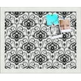 thumbnail image 1 of PinPix 15x12 Custom Cork Bulletin Board Grand Floral Motif Poster Board Has a Fabric Style Canvas Finish, Framed in Grand Floral Motif, by ArtToFrames (PinPix-181), 1 of 5