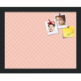 thumbnail image 1 of PinPix 15x12 Custom Cork Bulletin Board Lattice Salmon Poster Board Has a Fabric Style Canvas Finish, Framed in Lattice Salmon, by ArtToFrames (PinPix-1824), 1 of 1