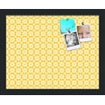 thumbnail image 1 of PinPix 15x12 Custom Cork Bulletin Board Vintage Yellow Flower Poster Board Has a Fabric Style Canvas Finish, Framed in Vintage Yellow Flower, by ArtToFrames (PinPix-269), 1 of 1