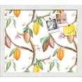 thumbnail image 1 of PinPix 15x13 Custom Cork Bulletin Board Fruit on Vine White Poster Board Has a Fabric Style Canvas Finish, Framed in Fruit on Vine White, by ArtToFrames (PinPix-1895), 1 of 5