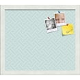 thumbnail image 1 of PinPix 15x13 Custom Cork Bulletin Board Lattice Lt Blue Poster Board Has a Fabric Style Canvas Finish, Framed in Lattice Lt Blue, by ArtToFrames (PinPix-1826), 1 of 1