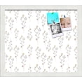 thumbnail image 1 of PinPix 15x13 Custom Cork Bulletin Board Vintage Botanical Pewter Poster Board Has a Fabric Style Canvas Finish, Framed in Vintage Botanical Pewter, by ArtToFrames (PinPix-1595), 1 of 1