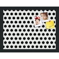 thumbnail image 1 of PinPix 16x12 Custom Cork Bulletin Board Black Polka Dot Poster Board Has a Fabric Style Canvas Finish, Framed in Black Polka Dot, by ArtToFrames (PinPix-200), 1 of 6