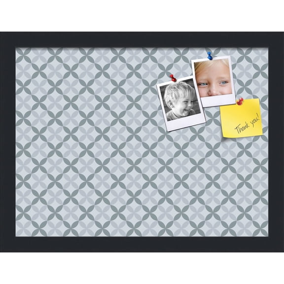 PinPix 16x12 Custom Cork Bulletin Board Blue Diamond Poster Board Has a Fabric Style Canvas Finish, Framed in Blue Diamond, by ArtToFrames (PinPix-222)