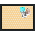 thumbnail image 1 of PinPix 16x12 Custom Cork Bulletin Board Orange Polka Dot Poster Board Has a Fabric Style Canvas Finish, Framed in Orange Polka Dot, by ArtToFrames (PinPix-266), 1 of 1