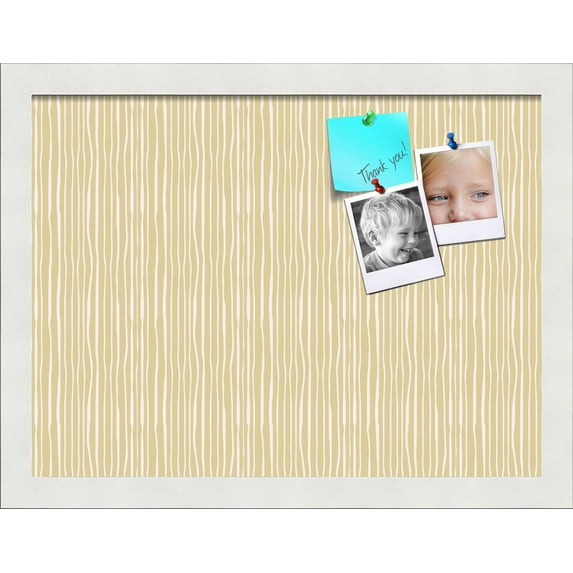 PinPix 16x12 Custom Cork Bulletin Board Poster Board Has a Fabric Style Canvas Finish, Framed in Other, by ArtToFrames (PinPix-605)