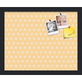 thumbnail image 1 of PinPix 16x13 Custom Cork Bulletin Board Orange Polka Dot Poster Board Has a Fabric Style Canvas Finish, Framed in Orange Polka Dot, by ArtToFrames (PinPix-266), 1 of 1