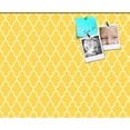 thumbnail image 1 of PinPix 16x13 Custom Cork Bulletin Board Quatrefoil Yellow Poster Board Has a Fabric Style Canvas Finish, Framed in Quatrefoil Yellow, by ArtToFrames (PinPix-279), 1 of 1