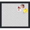 thumbnail image 1 of PinPix 16x14 Custom Cork Bulletin Board B W Circles Poster Board Has a Fabric Style Canvas Finish, Framed in B W Circles, by ArtToFrames (PinPix-117), 1 of 6