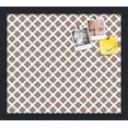 thumbnail image 1 of PinPix 16x14 Custom Cork Bulletin Board Brown Clover Poster Board Has a Fabric Style Canvas Finish, Framed in Brown Clover, by ArtToFrames (PinPix-535), 1 of 5