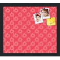 thumbnail image 1 of PinPix 16x14 Custom Cork Bulletin Board Floral Dark Pink Poster Board Has a Fabric Style Canvas Finish, Framed in Floral Dark Pink, by ArtToFrames (PinPix-600), 1 of 1