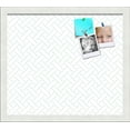 thumbnail image 1 of PinPix 16x14 Custom Cork Bulletin Board Lattice White Lt Blue Poster Board Has a Fabric Style Canvas Finish, Framed in Lattice White Lt Blue, by ArtToFrames (PinPix-1825), 1 of 1
