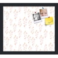 thumbnail image 1 of PinPix 16x14 Custom Cork Bulletin Board Vintage Botanical Pink Poster Board Has a Fabric Style Canvas Finish, Framed in Vintage Botanical Pink, by ArtToFrames (PinPix-1596), 1 of 5
