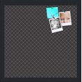 thumbnail image 1 of PinPix 16x16 Custom Cork Bulletin Board Black Diamond Poster Board Has a Fabric Style Canvas Finish, Framed in Black Diamond, by ArtToFrames (PinPix-120), 1 of 6