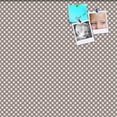 thumbnail image 1 of PinPix 16x16 Custom Cork Bulletin Board Brown Polka Dot Poster Board Has a Fabric Style Canvas Finish, Framed in Brown Polka Dot, by ArtToFrames (PinPix-501), 1 of 6