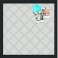 thumbnail image 1 of PinPix 16x16 Custom Cork Bulletin Board Diamond Modern Pattern Grey White Poster Board Has a Fabric Style Canvas Finish, Framed in Diamond Modern Pattern Grey White, by ArtToFrames (PinPix-1803), 1 of 5