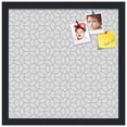 thumbnail image 1 of PinPix 16x16 Custom Cork Bulletin Board Modeco Hex Grey Poster Board Has a Fabric Style Canvas Finish, Framed in Modeco Hex Grey, by ArtToFrames (PinPix-1538), 1 of 1