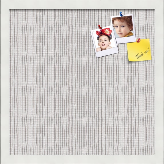 PinPix 16x16 Custom Cork Bulletin Board Poster Board Has a Fabric Style Canvas Finish, Framed in No Name, by ArtToFrames (PinPix-608)