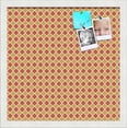 thumbnail image 1 of PinPix 16x16 Custom Cork Bulletin Board Red - Orange Diamond Poster Board Has a Fabric Style Canvas Finish, Framed in Red - Orange Diamond, by ArtToFrames (PinPix-331), 1 of 6