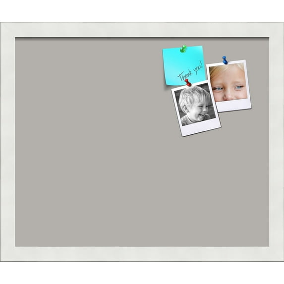 PinPix 17x14 Custom Cork Bulletin Board Dark Stone Poster Board Has a Fabric Style Canvas Finish, Framed in Dark Stone, by ArtToFrames (PinPix-1808)