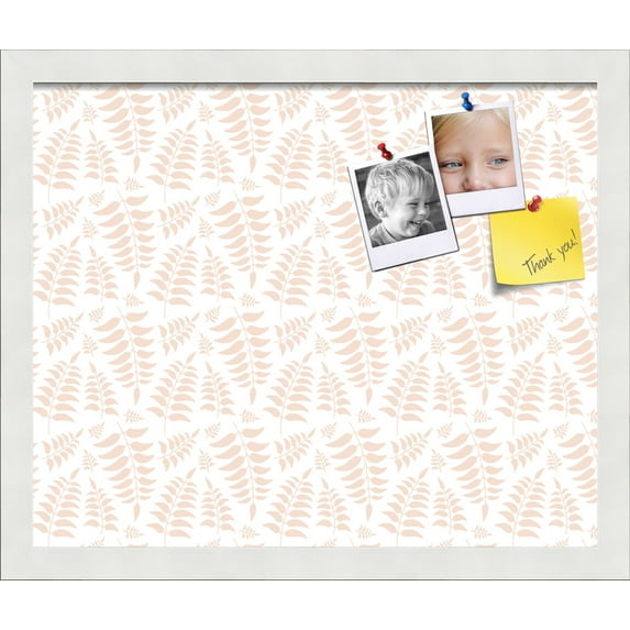 PinPix 17x14 Custom Cork Bulletin Board Fern Lt Natural Poster Board Has a Fabric Style Canvas Finish, Framed in Fern Lt Natural, by ArtToFrames (PinPix-1582)