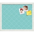 thumbnail image 1 of PinPix 17x14 Custom Cork Bulletin Board Peaks Modern Pattern Aqua Poster Board Has a Fabric Style Canvas Finish, Framed in Peaks Modern Pattern Aqua, by ArtToFrames (PinPix-1790), 1 of 6