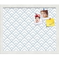 thumbnail image 1 of PinPix 17x14 Custom Cork Bulletin Board Peaks Modern Pattern White Navy Poster Board Has a Fabric Style Canvas Finish, Framed in Peaks Modern Pattern White Navy, by ArtToFrames (PinPix-1797), 1 of 6