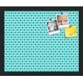 thumbnail image 1 of PinPix 17x14 Custom Cork Bulletin Board  Poster Board Has a Fabric Style Canvas Finish, Framed in Retro Patterns, by ArtToFrames (PinPix-234), 1 of 5