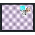 thumbnail image 1 of PinPix 17x14 Custom Cork Bulletin Board Purple Polka Dot Poster Board Has a Fabric Style Canvas Finish, Framed in Purple Polka Dot, by ArtToFrames (PinPix-504), 1 of 6