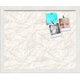 thumbnail image 1 of PinPix 17x14 Custom Cork Bulletin Board White Sand Poster Board Has a Fabric Style Canvas Finish, Framed in White Sand, by ArtToFrames (PinPix-1880), 1 of 5