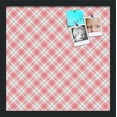 thumbnail image 1 of PinPix 17x17 Custom Cork Bulletin Board Argyle Light Pink Poster Board Has a Fabric Style Canvas Finish, Framed in Argyle Light Pink, by ArtToFrames (PinPix-649), 1 of 6