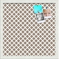 thumbnail image 1 of PinPix 17x17 Custom Cork Bulletin Board Brown Clover Poster Board Has a Fabric Style Canvas Finish, Framed in Brown Clover, by ArtToFrames (PinPix-535), 1 of 5