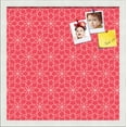 thumbnail image 1 of PinPix 17x17 Custom Cork Bulletin Board Floral Pink Poster Board Has a Fabric Style Canvas Finish, Framed in Floral Pink, by ArtToFrames (PinPix-549), 1 of 6