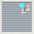thumbnail image 1 of PinPix 17x17 Custom Cork Bulletin Board Grey - Blue Diamond Poster Board Has a Fabric Style Canvas Finish, Framed in Grey - Blue Diamond, by ArtToFrames (PinPix-227), 1 of 6
