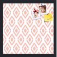 thumbnail image 1 of PinPix 17x17 Custom Cork Bulletin Board Ikat Grapefruit Poster Board Has a Fabric Style Canvas Finish, Framed in Ikat Grapefruit, by ArtToFrames (PinPix-1632), 1 of 5
