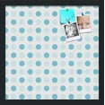 thumbnail image 1 of PinPix 17x17 Custom Cork Bulletin Board Light Blue Polka Dot Poster Board Has a Fabric Style Canvas Finish, Framed in Light Blue Polka Dot, by ArtToFrames (PinPix-344), 1 of 6