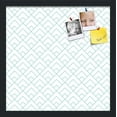 thumbnail image 1 of PinPix 17x17 Custom Cork Bulletin Board Peaks Modern Pattern White Aqua Poster Board Has a Fabric Style Canvas Finish, Framed in Peaks Modern Pattern White Aqua, by ArtToFrames (PinPix-1791), 1 of 6