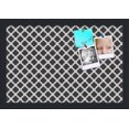 thumbnail image 1 of PinPix 18x12 Custom Cork Bulletin Board Black - White Clover Poster Board Has a Fabric Style Canvas Finish, Framed in Black - White Clover, by ArtToFrames (PinPix-121), 1 of 5