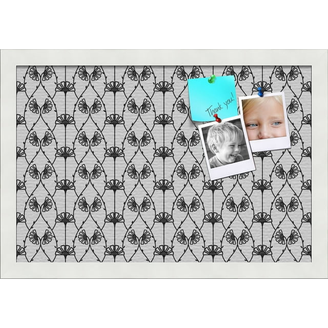 PinPix 18x12 Custom Cork Bulletin Board Floral design Deconstructed Floral Poster Board Has a Fabric Style Canvas Finish, Framed in Floral design Deconstructed Floral, by ArtToFrames (PinPix-206)