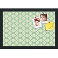 thumbnail image 1 of PinPix 18x12 Custom Cork Bulletin Board Green Diamond Poster Board Has a Fabric Style Canvas Finish, Framed in Green Diamond, by ArtToFrames (PinPix-586), 1 of 1