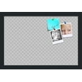 thumbnail image 1 of PinPix 18x12 Custom Cork Bulletin Board Grey Diamond Poster Board Has a Fabric Style Canvas Finish, Framed in Grey Diamond, by ArtToFrames (PinPix-126), 1 of 6