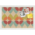 thumbnail image 1 of PinPix 18x12 Custom Cork Bulletin Board Kaliedescope Poster Board Has a Fabric Style Canvas Finish, Framed in Kaliedescope, by ArtToFrames (PinPix-564), 1 of 6