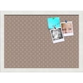 thumbnail image 1 of PinPix 18x13 Custom Cork Bulletin Board Brown Circles Poster Board Has a Fabric Style Canvas Finish, Framed in Brown Circles, by ArtToFrames (PinPix-492), 1 of 6