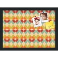 thumbnail image 1 of PinPix 18x13 Custom Cork Bulletin Board Kaliedescope Poster Board Has a Fabric Style Canvas Finish, Framed in Kaliedescope, by ArtToFrames (PinPix-564), 1 of 6