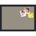 thumbnail image 1 of PinPix 18x13 Custom Cork Bulletin Board Lattice Pewter Poster Board Has a Fabric Style Canvas Finish, Framed in Lattice Pewter, by ArtToFrames (PinPix-1822), 1 of 1
